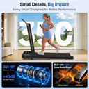 Foldable Treadmill 10 Incline 3.0 HP Quiet Motor For Home Office