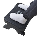 Ergonomic Under Desk Footrest Massage Rollers Leg Rest Pain Relief