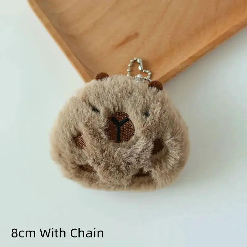 Soft Capybara Plush Keychain for Bags — product view