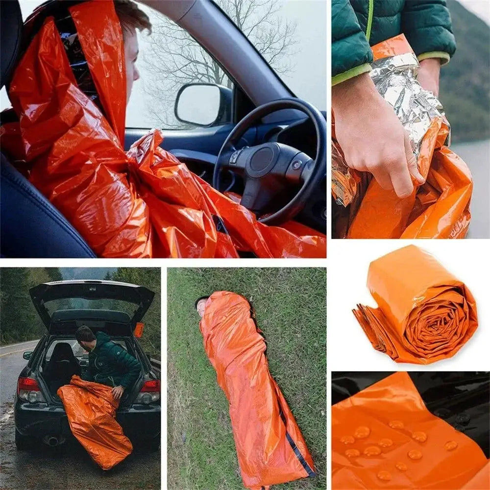 Portable Waterproof Mylar Emergency Sleeping Bag Outdoor