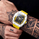 Onola Tonneau Skeleton Mechanical Watch
