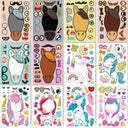 Create Your Own Animal Faces Stickers Set for Fun Crafts