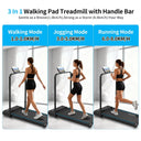 Under Desk Treadmill Walking Pad With Foldable Handrail SpaceSave
