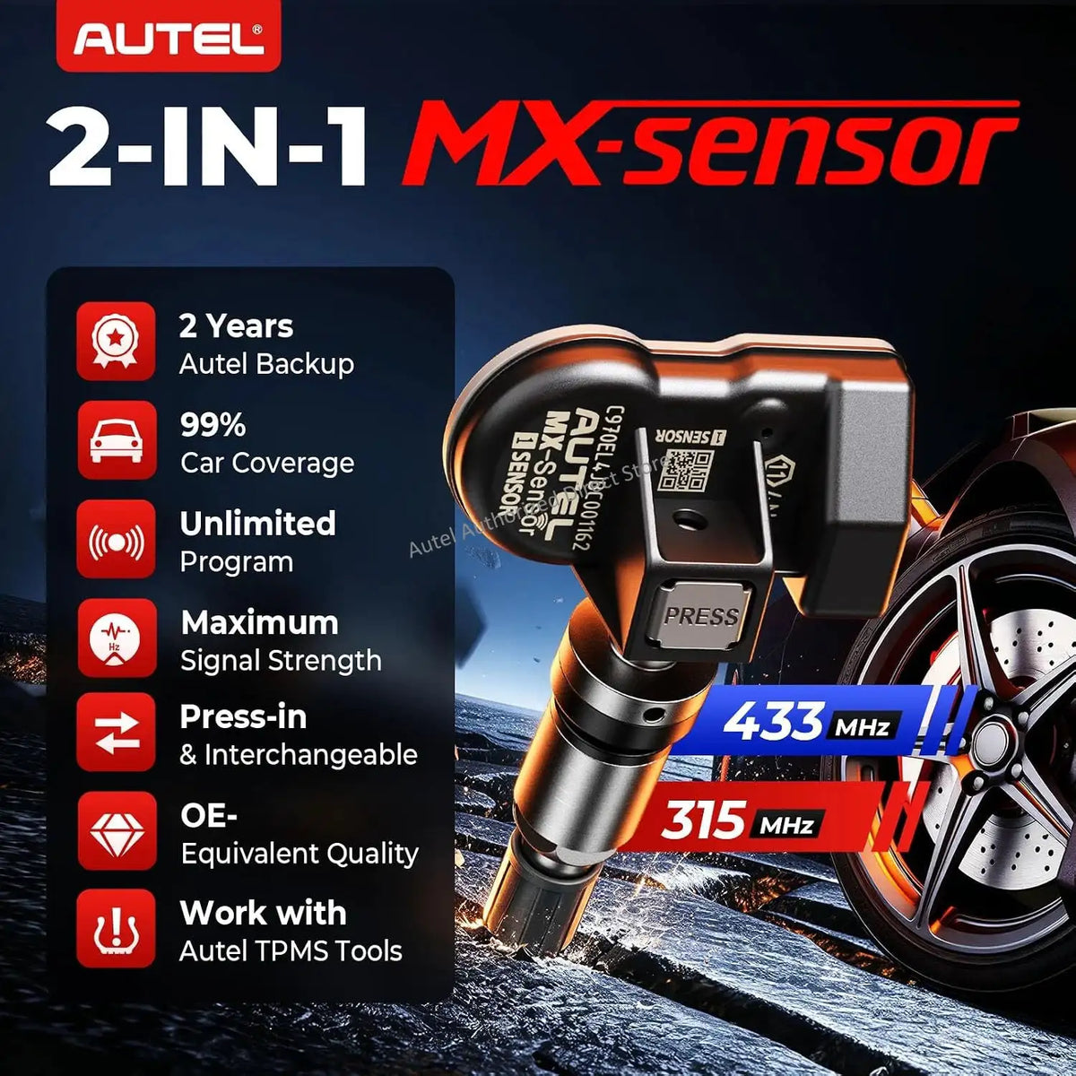 Autel Mhz Tpms Sensor - 8pcs Sensors Canada product image