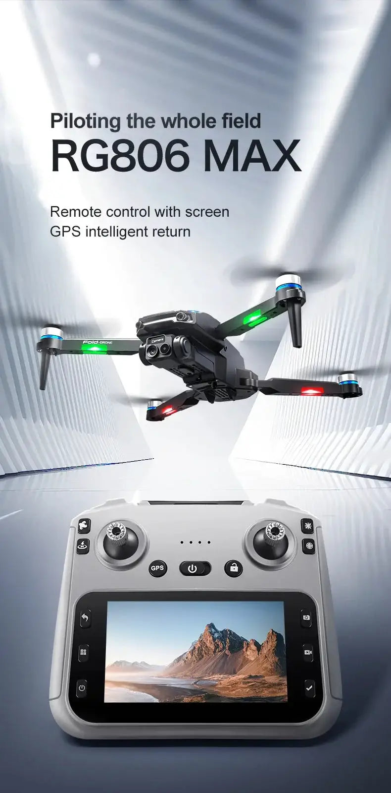 Lenovo RG 806 Max Drone 8K FPV Foldable Brushless Quadrotor For Filmmakers