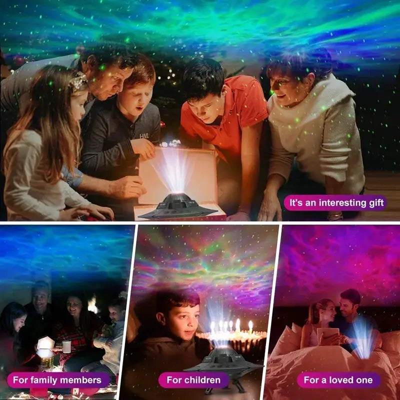 Night Light Galaxy Projector 360 Rotate Planetarium Lamp - OurLum.com