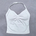 Women Yoga Set Backless Halter High Waist Seamless