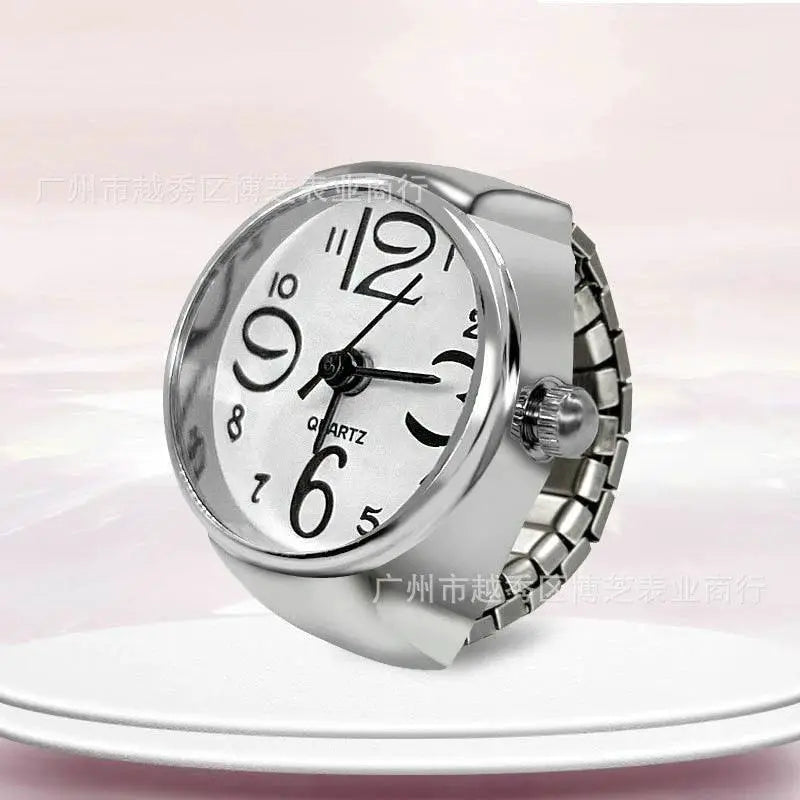 Vintage Finger Ring Watch Elegant Timepiece With Punk Flair