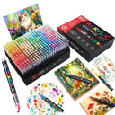 Vibrant Acrylic Brush Markers Kit