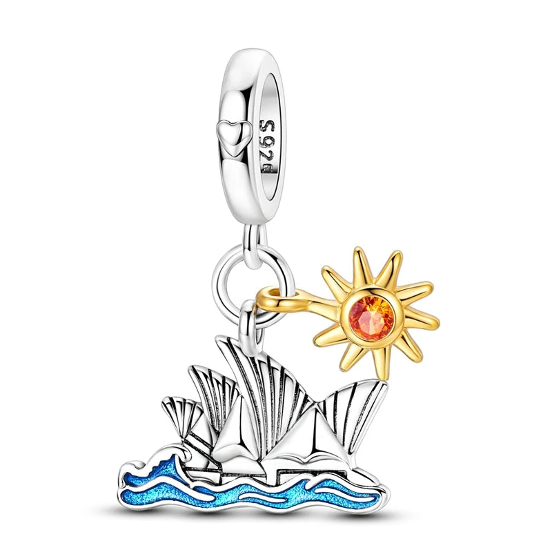 Sterling Silver Charm Pendant Bead