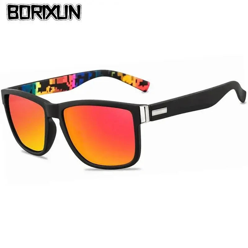 Unisex Vintage Polarized Square Sunglasses UV400 Protection