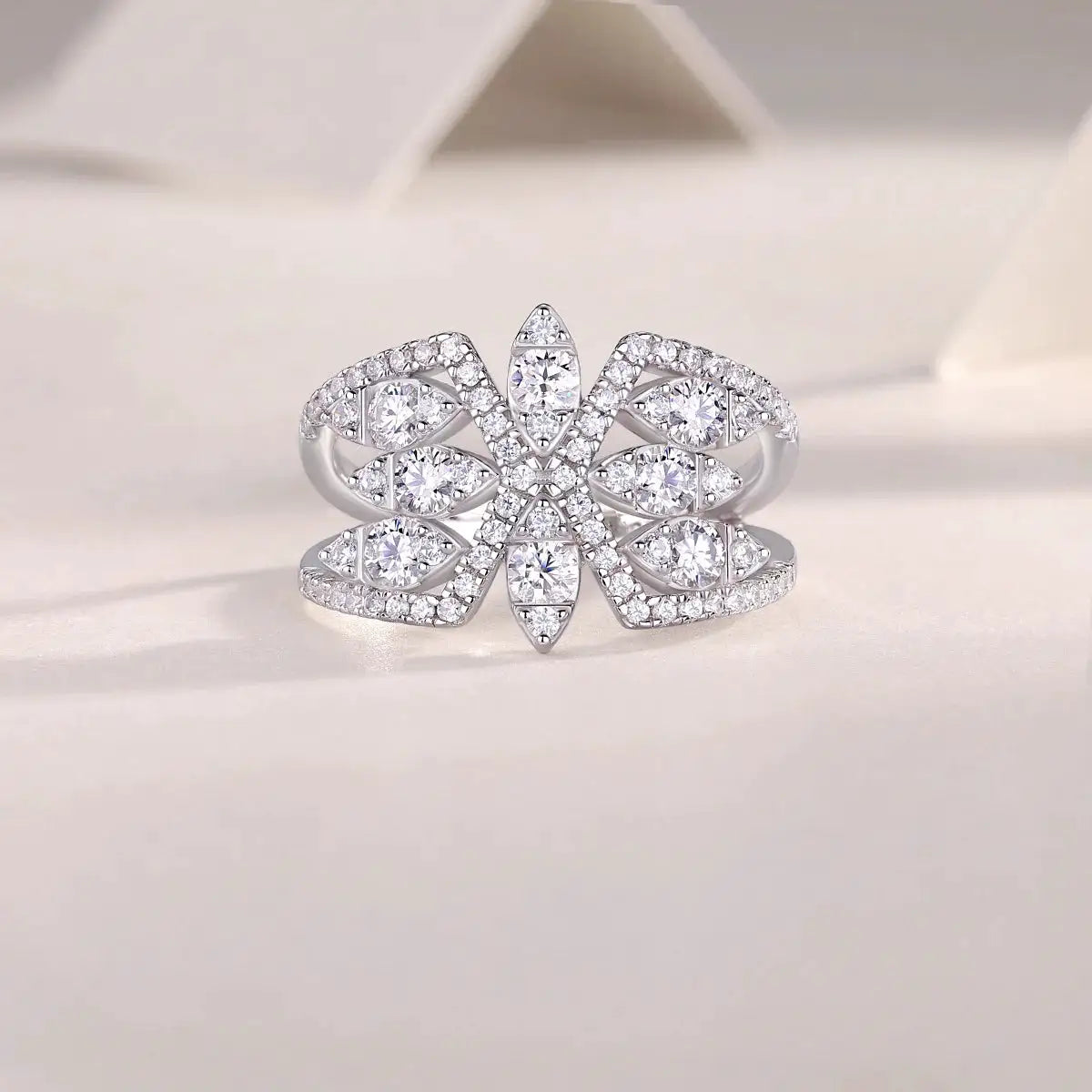 Dazzling Moissanite Butterfly Ring — product image 3
