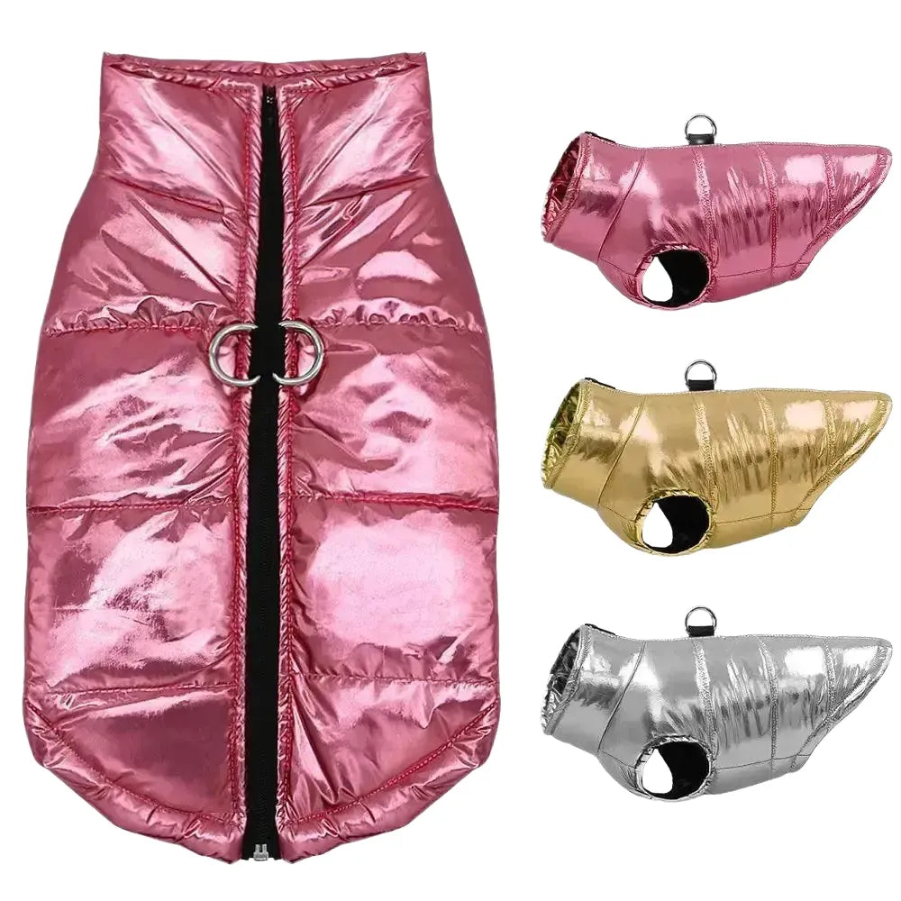 Waterproof Dog Jacket for Small Breeds — Gold