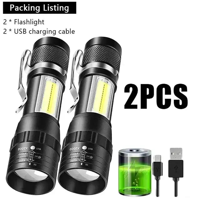 Rechargeable LED Flashlight - Waterproof Camping — product view 15