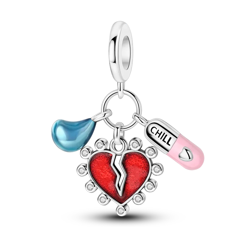 Red Color Series Charm Beads