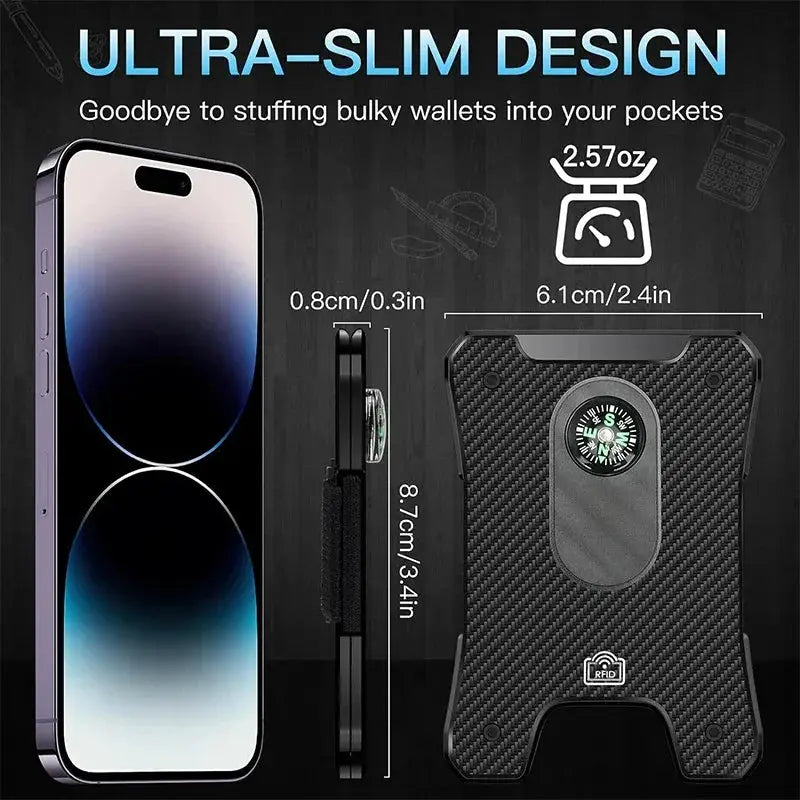 Metal Wallet For Men Ergonomic Money Clip Design Pro
