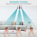 2K 4MP WiFi PTZ Security Camera with AI Tracking Features