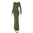 Event-Ready Draped Maxi Dress for Women