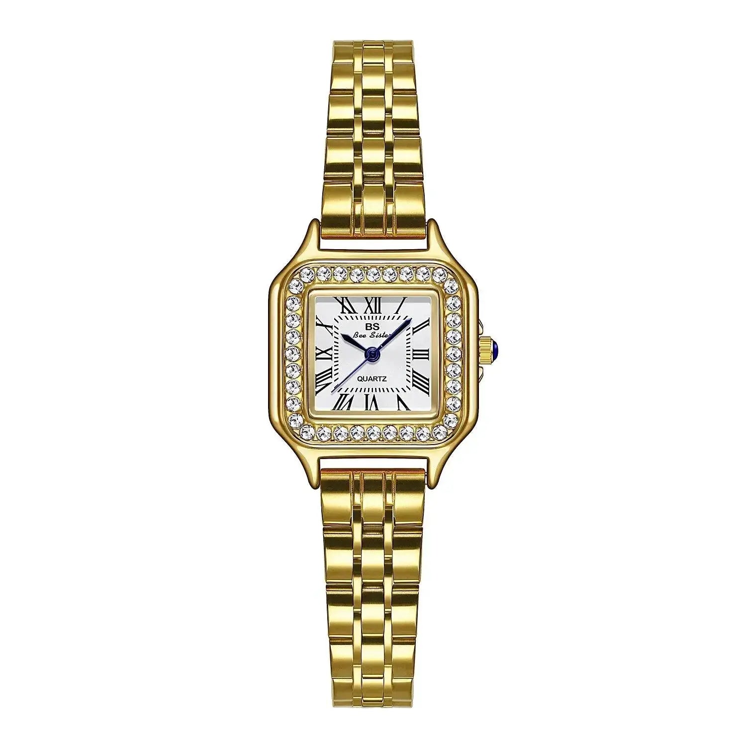 Luxurious Gold Bracelet Watch Elegant Waterproof Timepiece