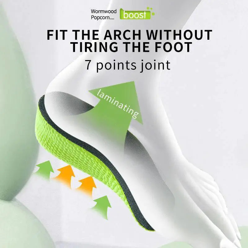 Height Enhancing Arch Support Insoles for Comfort Boost