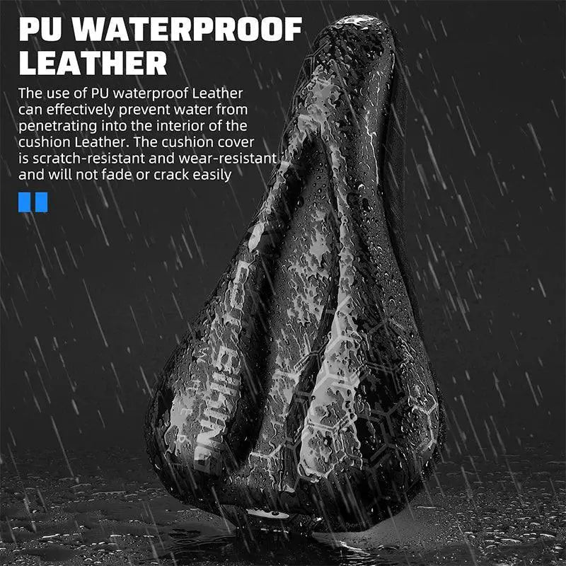 Gel Memory Foam Waterproof Bike Seat Cover for Comfort