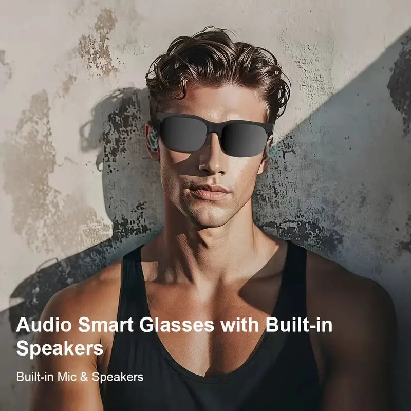 Smart Glasses with Wireless HIFI Headphones, Dual Speaker, Touch — product view 5