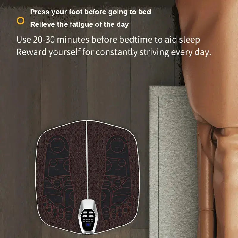 JYouCare Portable EMS Foot Massager pad Acupoint Massage Improve Blood Circulation USB charge fatigue relief Muscle Stimulation