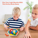 Wooden 3D Hexagonal Brain IQ Educational Puzzle Game for Kids
