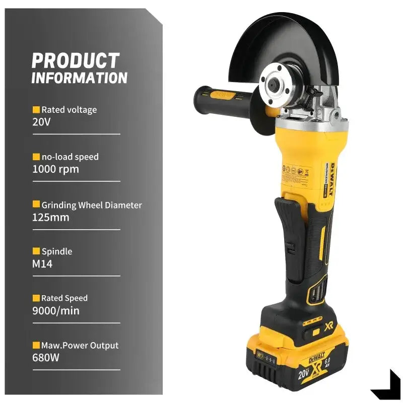 Fast Accurate Cordless Angle Grinder