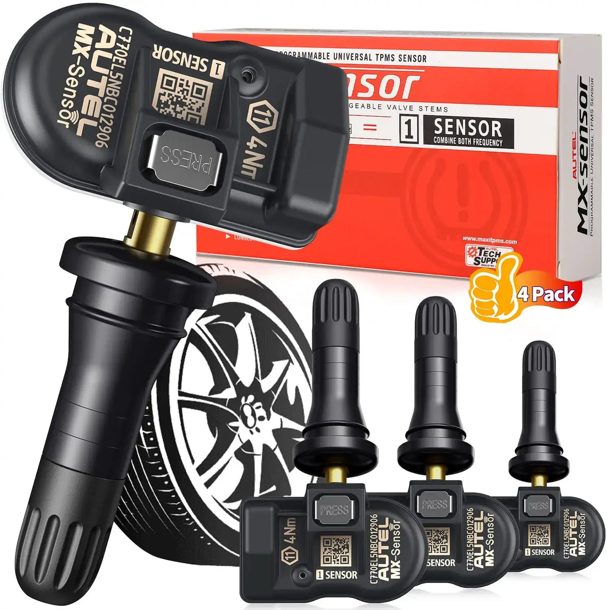 Autel MX-Sensor TPMS Sensor MaxiTPMS Tire Pressure Monitor Tester — product view 1