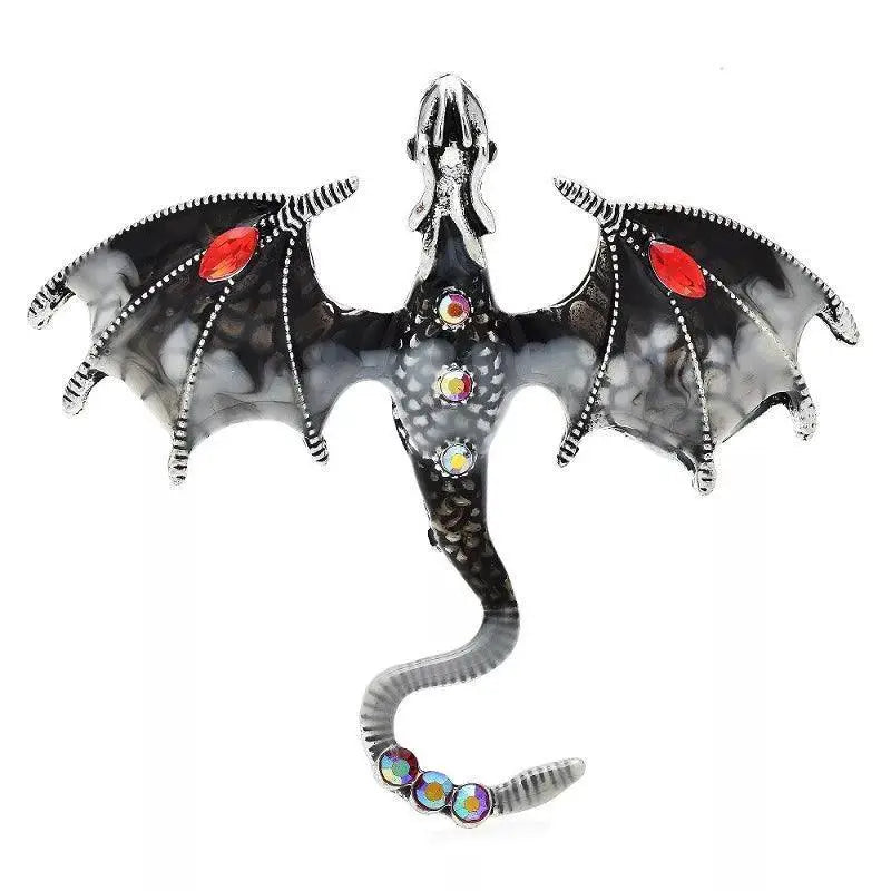 Mythical Dragon Brooch Sparkling Elegance for Every Outfit