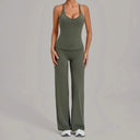 Yoga Set Women 2pc High Waist Crop Top Gym Ready