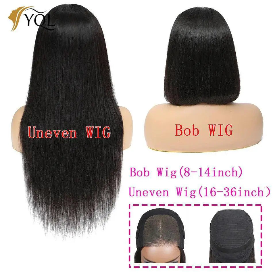 Premium Sleek Bob Human Hair Wig Effortless Lace Closure