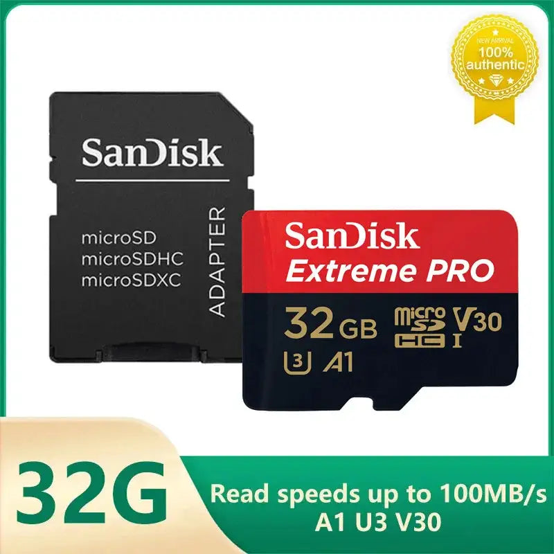 SanDisk V30 Micro SD Extreme PRO 32GB 64GB 128G 256G 512GB 1TB UHS-I Memory Card TF Card 200MB/s C10 U3 4K for Camera Steam Deck