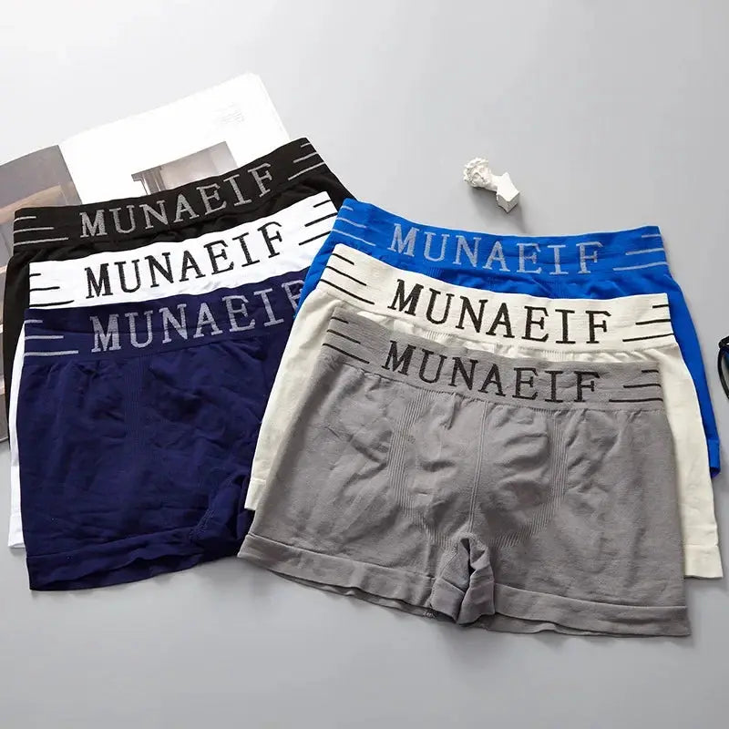 Men's Seamless Boxer Briefs Japanese Style High Elastic