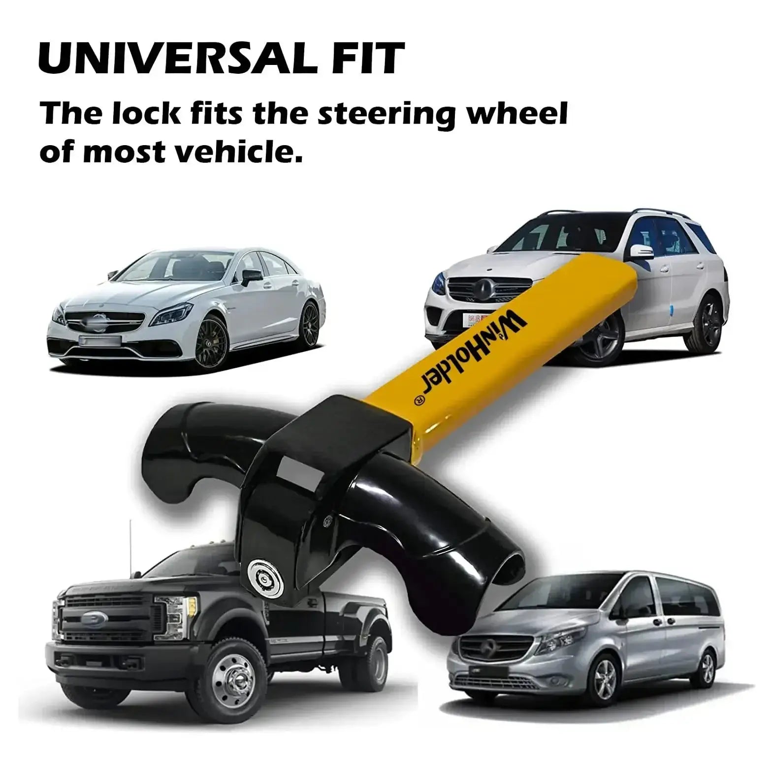 Universal Car Steering Wheel Lock Maximum Security - OurLum.com