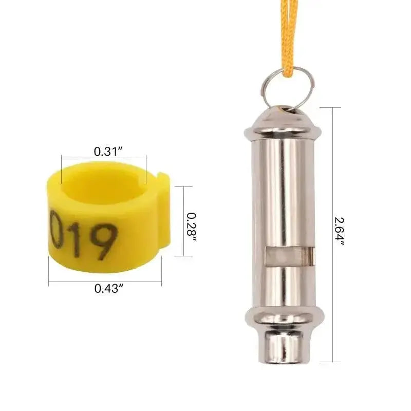 Mixcolor Pigeon Leg Bands And Training Whistle Kit 100 Pcs