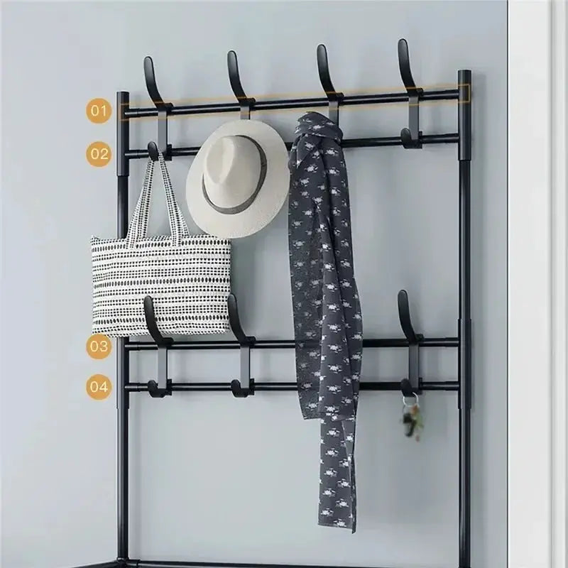 Multi Layer Clothes Hat Hangers Shoe Rack Organizer Shelf