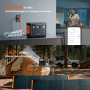 Jackery E1000AC 1050Wh Portable Power Station with 2x 100W Light Solar Panels and 5m Extension Cable, 1500W Pure Sine Wave AC Output, 3000W Surge, LiFePO4 Battery, 100W USB-C and Fast Recharge for Camping, RV Trips and Home E