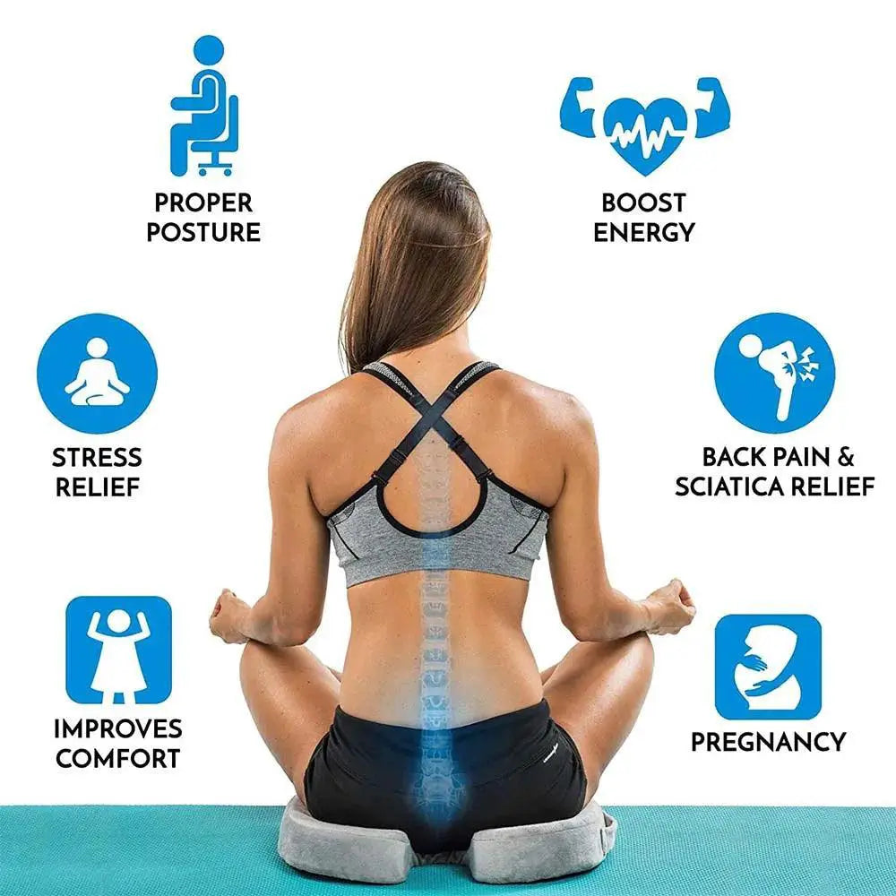 Gel Memory Foam Seat Cushion for Office and Car Relief