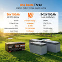 36V 100Ah Lifepo4 Battery With Bluetooth Bms