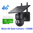 SHIWOJIA WIFI Wireless PTZ Solar Camera 4G SIM Outdoor 4MP