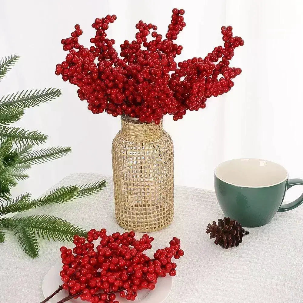 Festive Artificial Christmas Berry Decor Home Decor