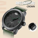 Heroforce Matte Black Leather Watch