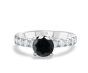 Moissanite Ring in Sterling Silver Love