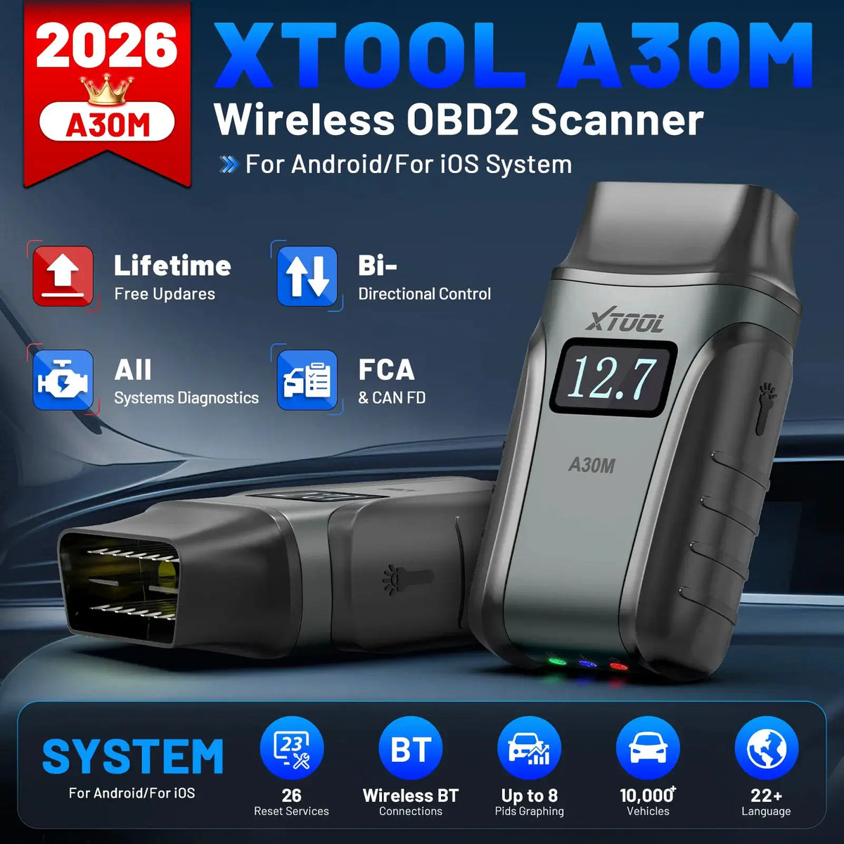 XTOOL Anyscan Scanner Bluetooth Diagnostic Tools Automotive — product view 2
