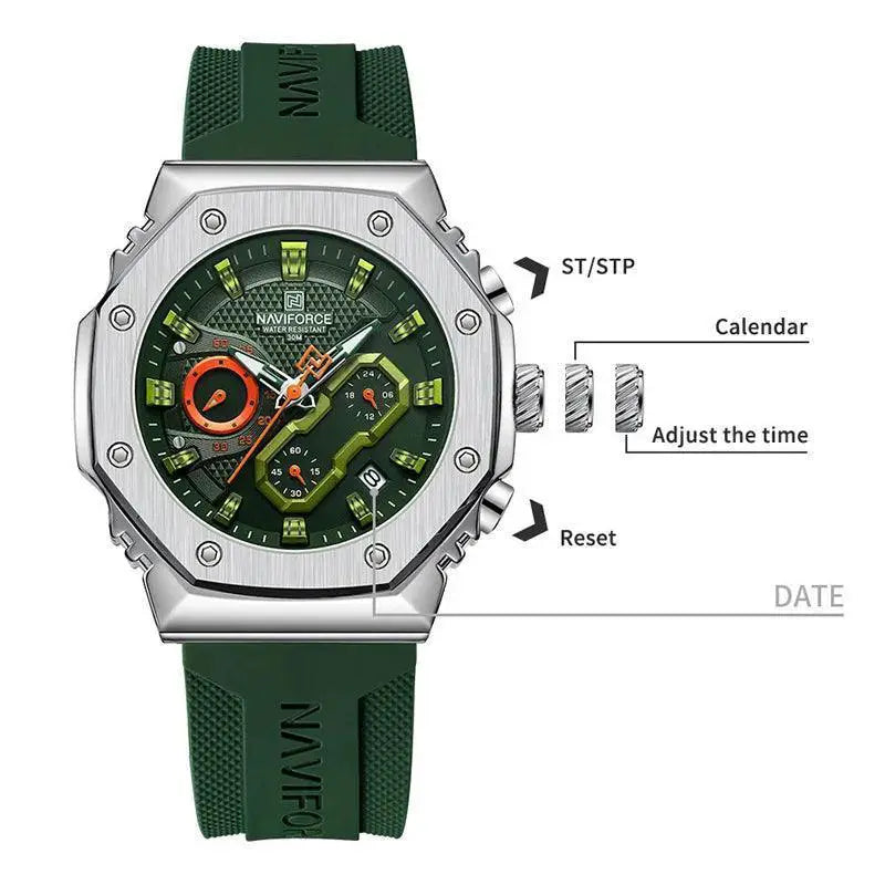 Naviforce Stylish Sports Chronograph Watches For Couples - OurLum.com
