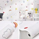 Linen Wallpaper Self-Adhesive 3D Wall Stickers Waterproof Mold Resistant Home Decor