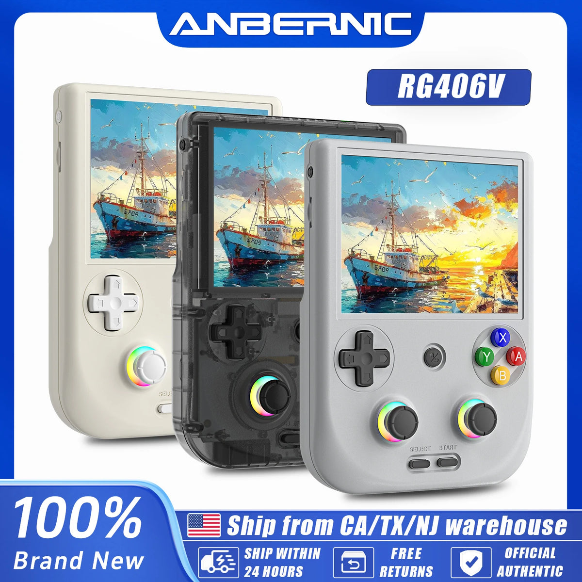 Anbernic Handheld Game Console ’’ IPS Touch Screen Android Unisoc Player — product view 1