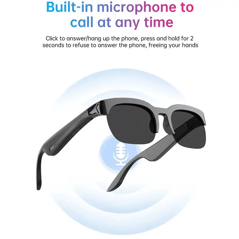 2026 New Smart Glasses AI Translation Bluetooth Conversation Recording Listening To Music Smart Sunglasses for Men Women